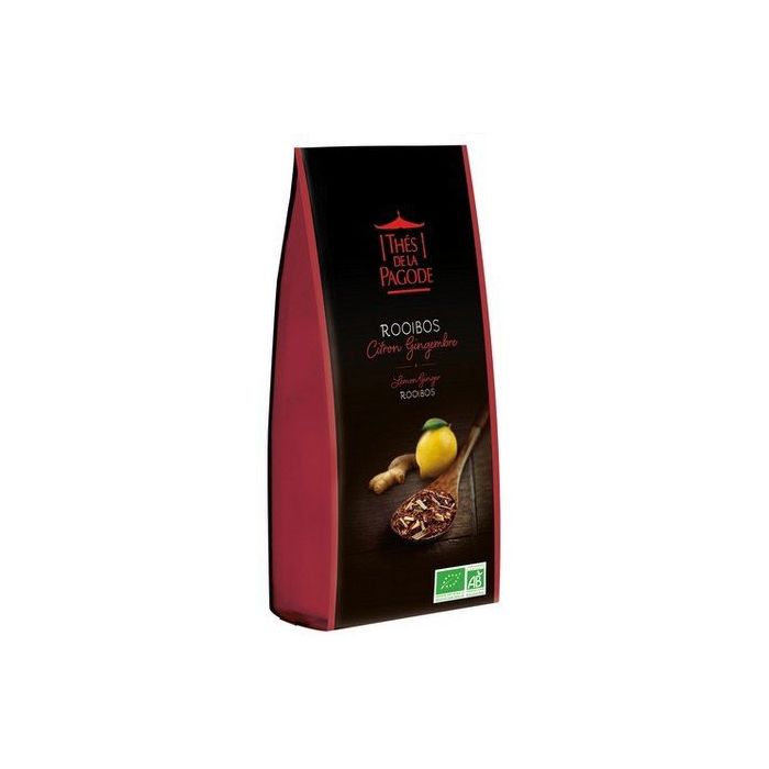 THES DE LA PAGODE - Rooibos Citron Gingembre BIO - 100g