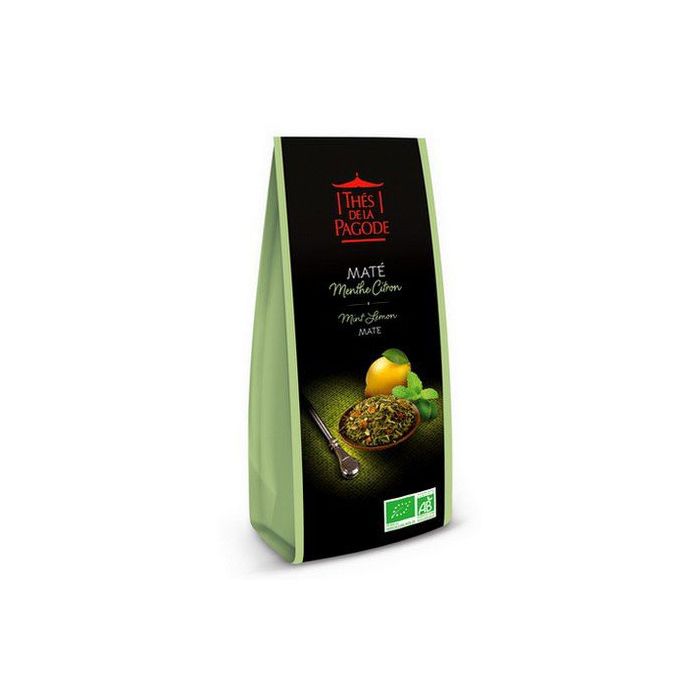 THES DE LA PAGODE - Maté Menthe Citron BIO - 100g