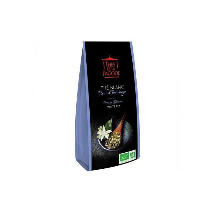 THES DE LA PAGODE - Thé Blanc à la Fleur d'Oranger BIO - 100g