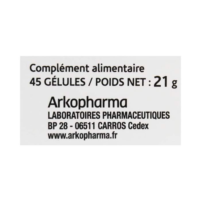 45 gelules arkogelules chardon marie bio
