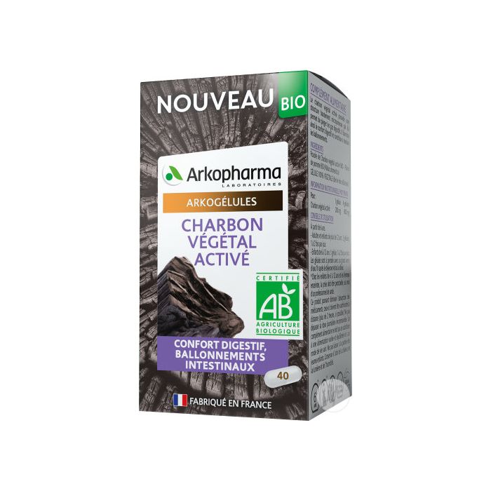 ARKOGELULES CHARBON VEGETAL ARKOPHARMA 45 GELULES