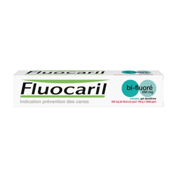 FLUOCARIL BI FLUORE 250 mg MENTHE, gel dentifrice 75ML