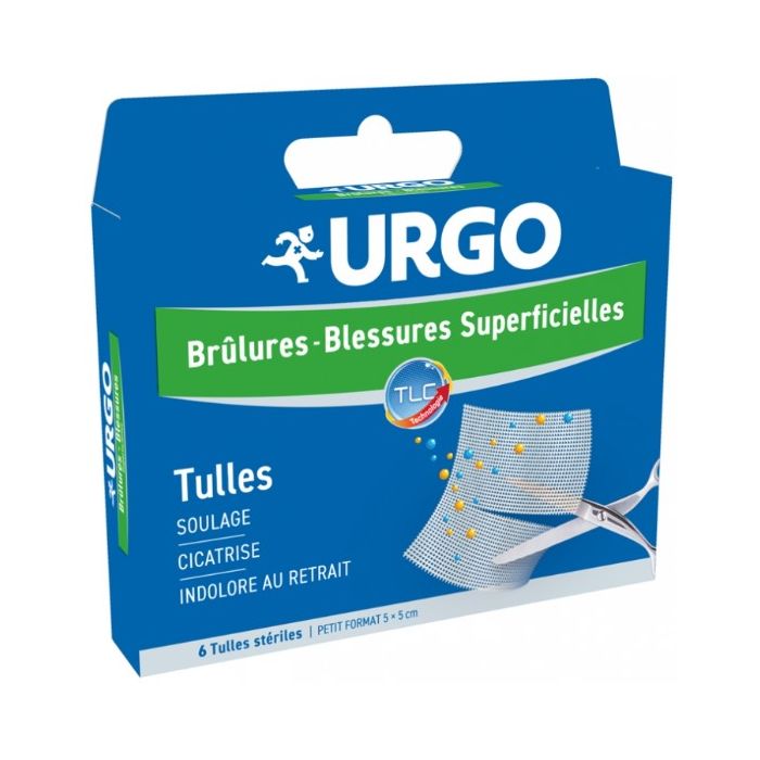 URGO BRULURES BLESSURES SUPERFICIELLES x 6