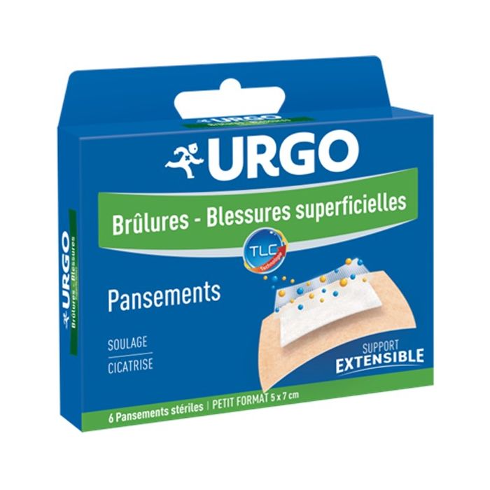 URGO Brûlures - Blessures Superficielles x6