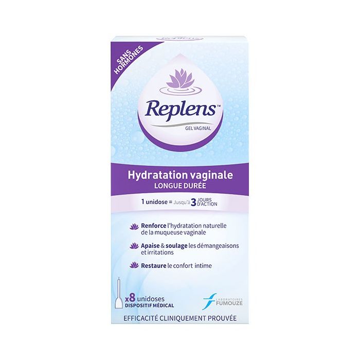 REPLENS GEL VAGINAL HYDRATANT LABORATOIRES MAJORELLE x 8 APPLICATEURS
