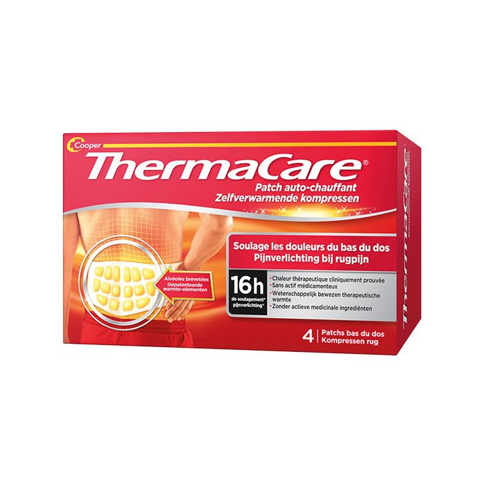 THERMACARE Patch Chauffant Dos x4