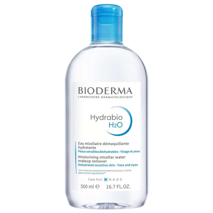 BIODERMA Hydrabio H2O Eau Micellaire Démaquillante Hydratante Peaux Sensibles 500ml