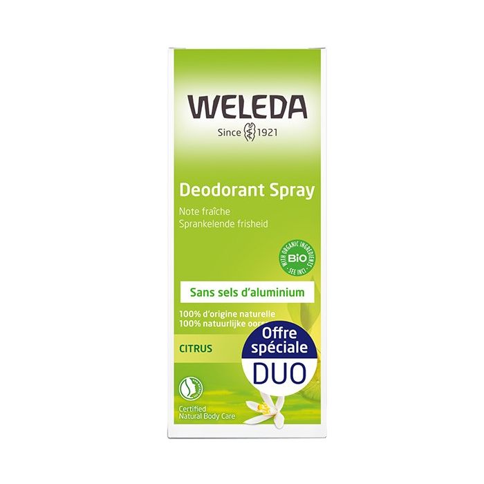 DEODORANT AU CITRUS WELEDA 2 x 100ML