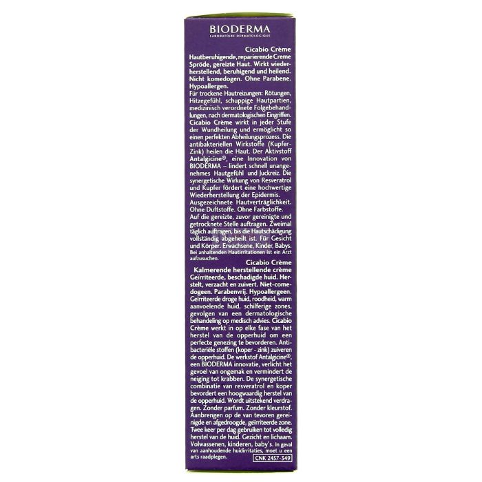 Soin reparateur bioderma cicabio apaisante - 40ml peaux abimees irritees