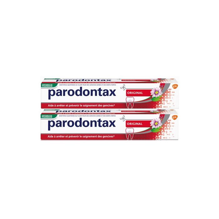 PARODONTAX ROUGE DENTIFRICE FLUOR 75ML x2