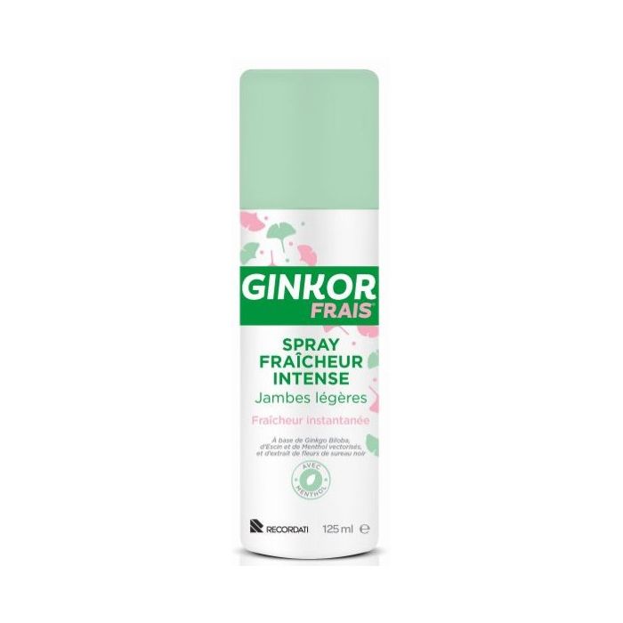 125 ml Ginkor Spray Fraîcheur Intense Jambes Légères Tonipharm