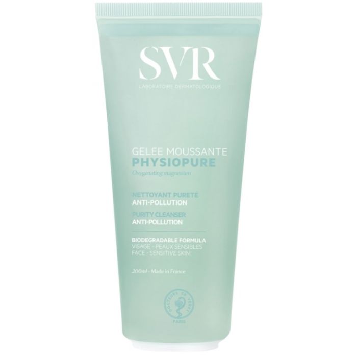 svr physiopure 200ml gelee moussante peau propre et purifiee