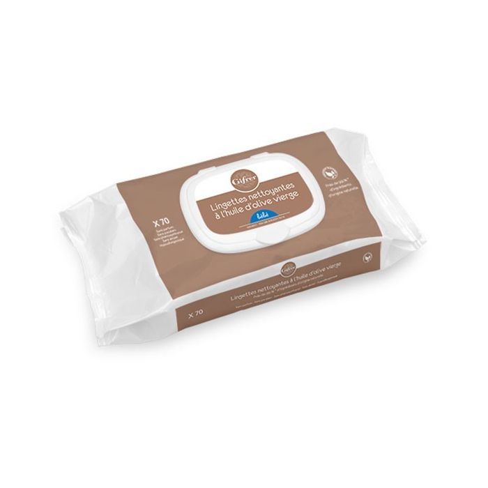 GIFRER Lingettes Nettoyante à l'huile d'olive vierge X70