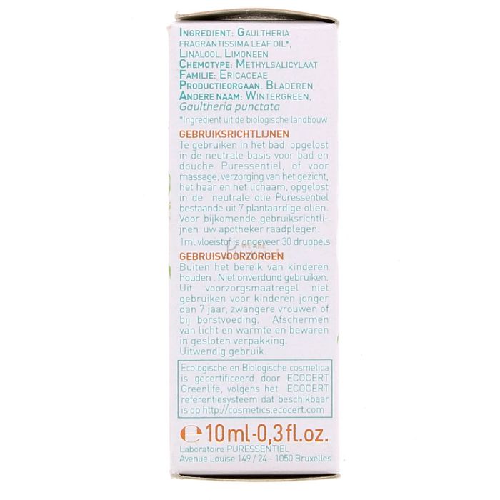  puressentiel huile essentielle de gaultherie 10ml