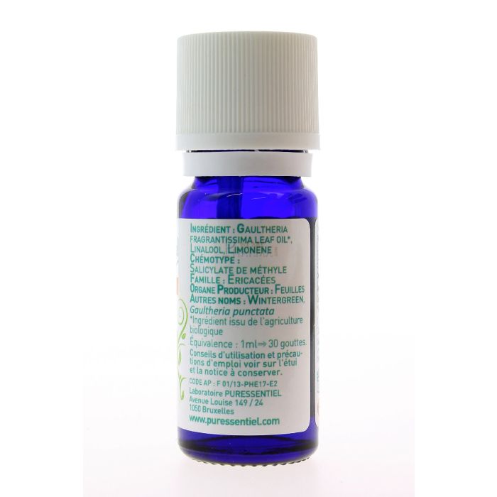  puressentiel huile essentielle de gaultherie 10ml