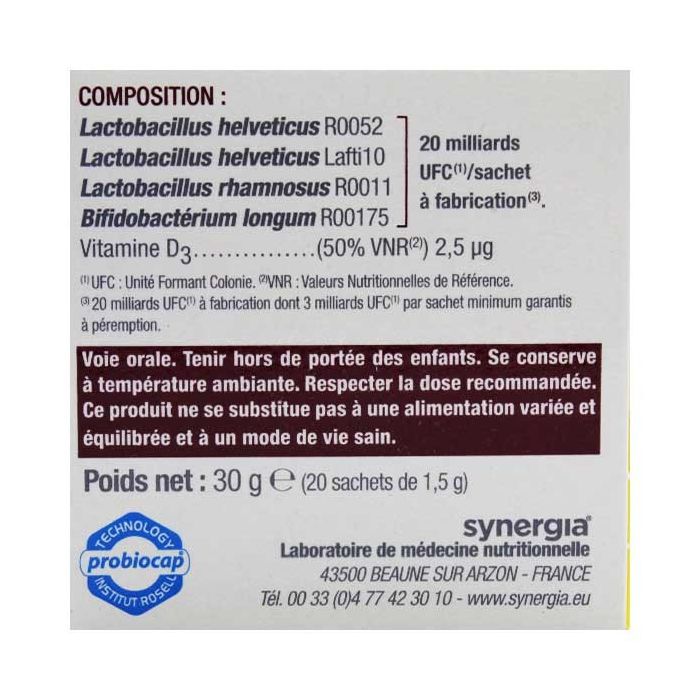 Sachets maxi-flore synergia 20