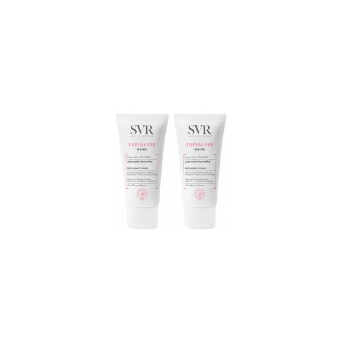 svr topialyse creme mains duo 2x50ml soin hydratant mains