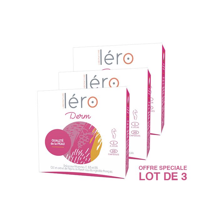 LERO Derm Qualité de la peau 30 capsules x3