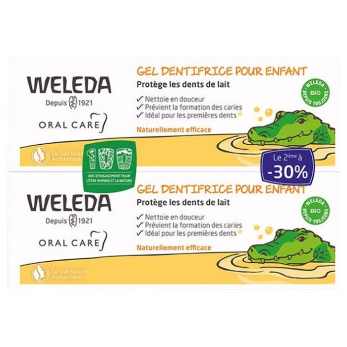 WELEDA Dentifrice pour Enfant 2x50ml