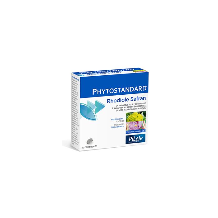 rhodiole safran pileje phytostandard 30 comprimes