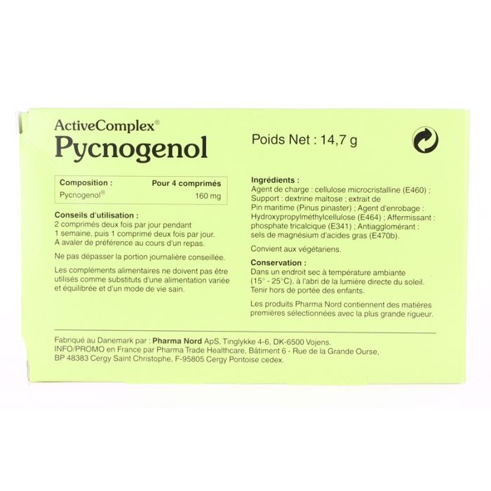 Activecomplex pycnogenol pharma nord - 60 comprimes