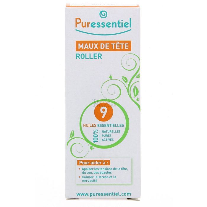 PURESSENTIEL MAUX DE TETE ROLLER 9 HUILES 5ML