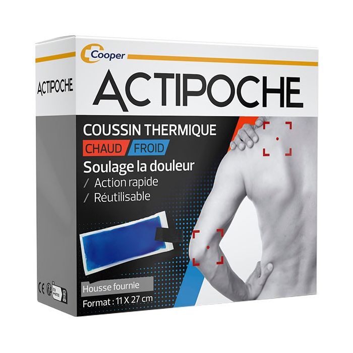 ACTIPOCHE Coussin Thermique Chaud/Froid - 11x27 cm