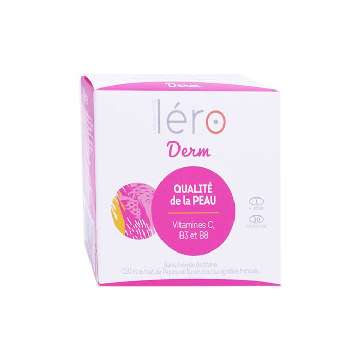 30 capsules Lero Derm Qualité de la Peau 