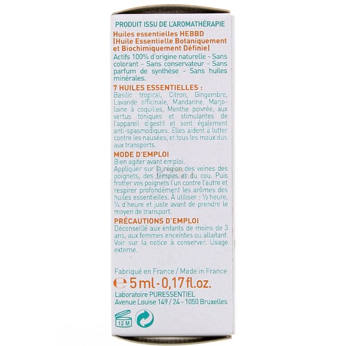 Puressentiel mal des transports roller 7 huiles 5ml