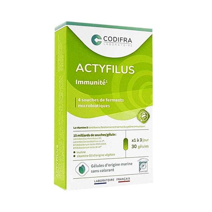ACTYFILUS LABORATOIRE CODIFRA 30 GELULES