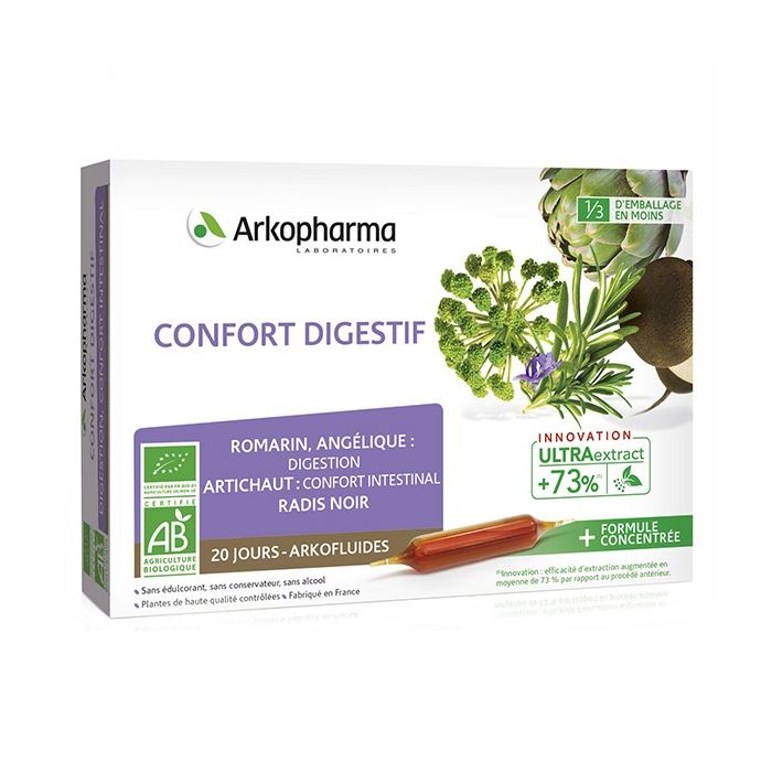 ARKOFLUIDES CONFORT DIGESTIF ARKOPHARMA 20 AMPOULES