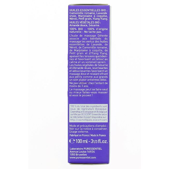 Puressentiel huile detente lavande et neroli 100ml