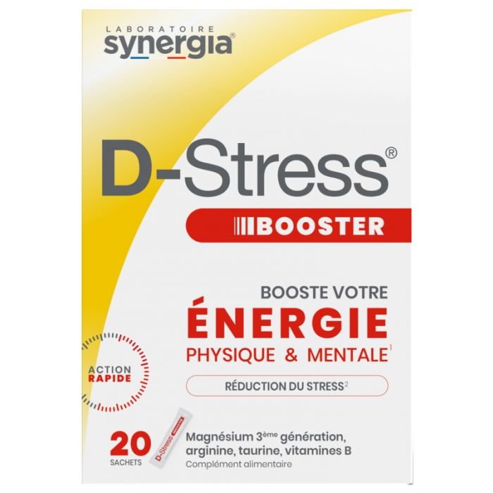 synergia d stress booster x20 bien etre naturel