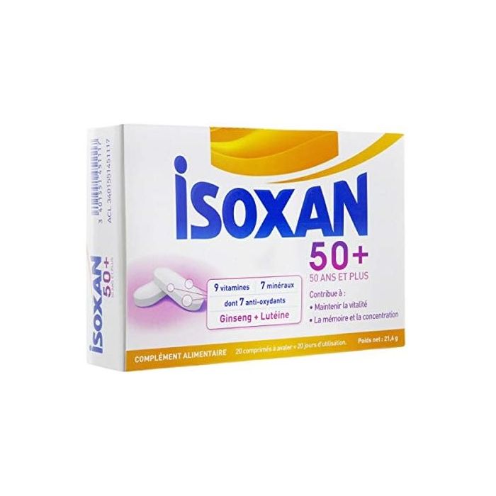 ISOXAN 50+ 20 COMPRIMES