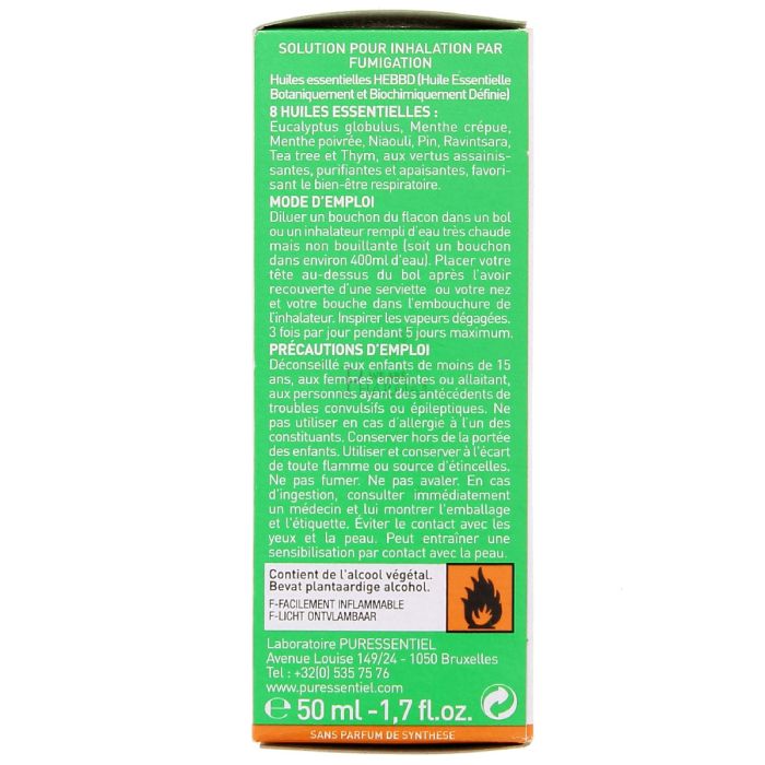 50ml puressentiel inhalateur humide