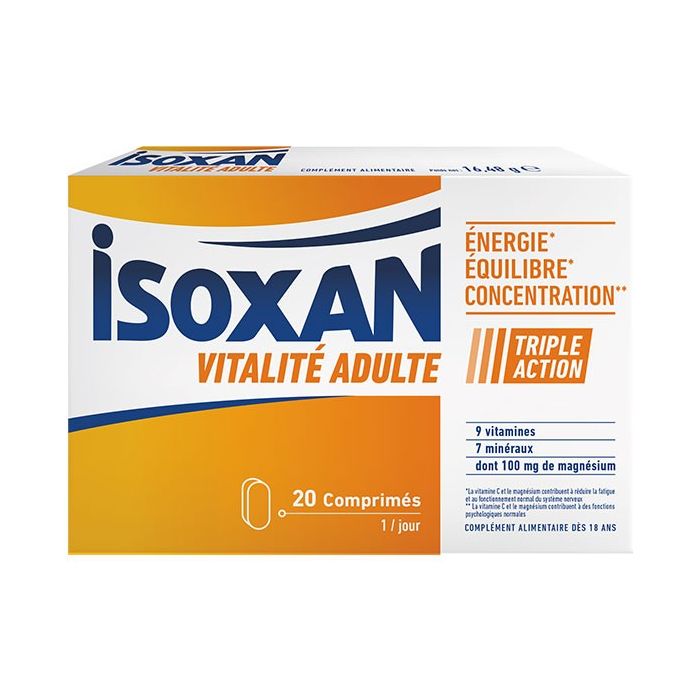 ISOXAN ADULTE 20 COMPRIMES