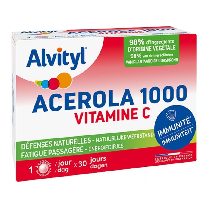 alvityl acerola 1000 cp x30 comprimés à Croquer