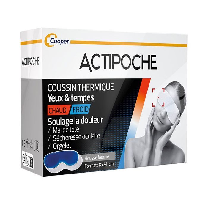 ACTIPOCHE Coussin Thermique Masque Yeux et Tempes