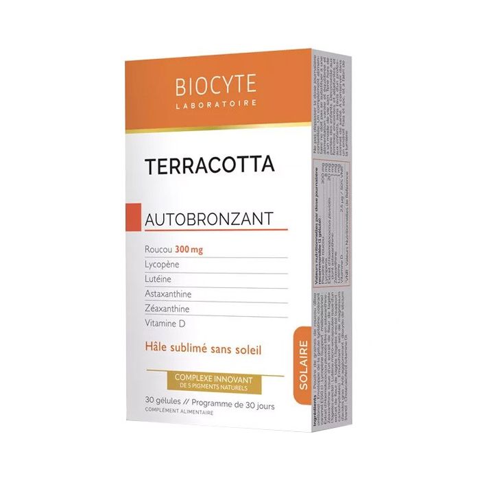 BIOCYTE Terracotta Cocktail Autobronzant 30 gélules