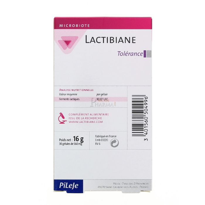 Lactibiane tolerance 5g 30 sachets pileje