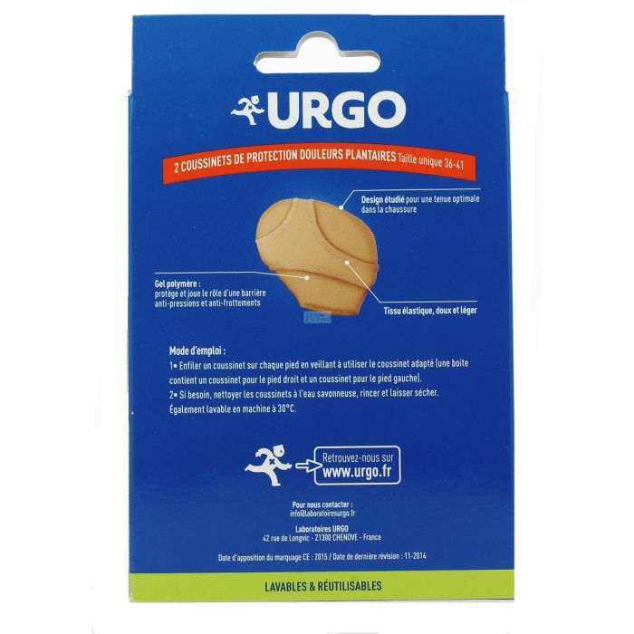 Urgo douleurs plantaires metatarsiennes x 2 coussinets