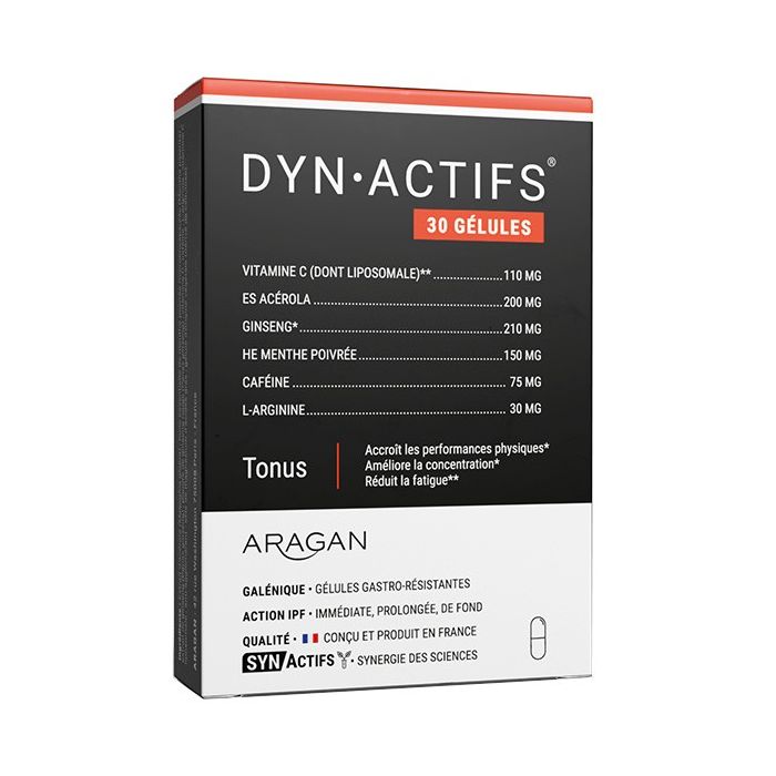 Aragan dyn-actifs vitalite 30 gelules - ressource naturelle