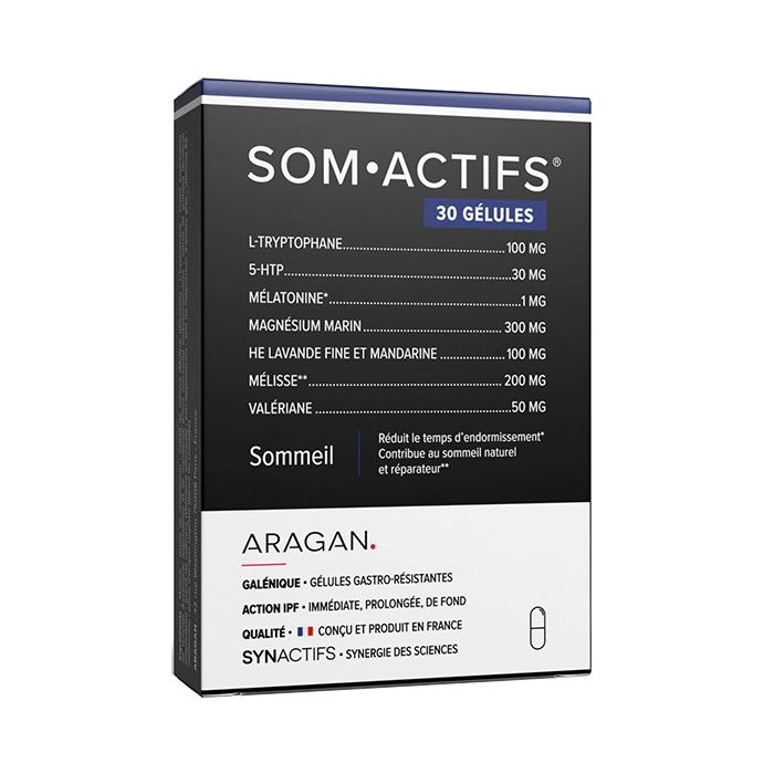 synactifs somactifs 30 gelules de melatonine