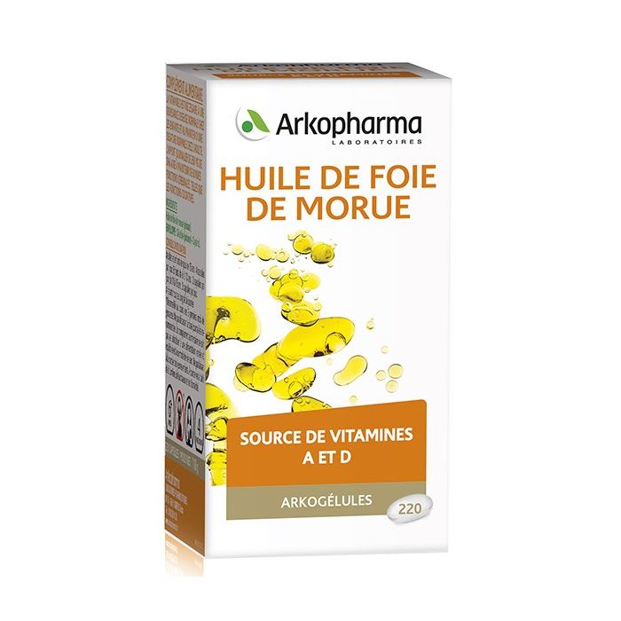 HUILE DE FOIE DE MORUE ARKOPHARMA x 220 CAPSULES