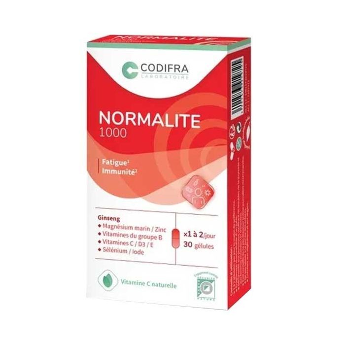 NORMALITE 1000 LABORATOIRE CODIFRA 30 GELULES