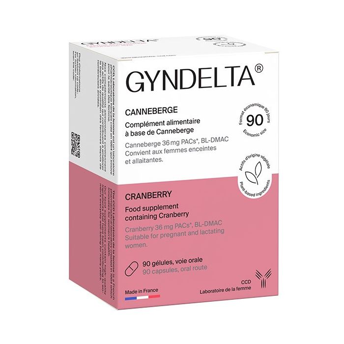 GYNDELTA Confort Urinaire à base de Cranberry 90 Gélules