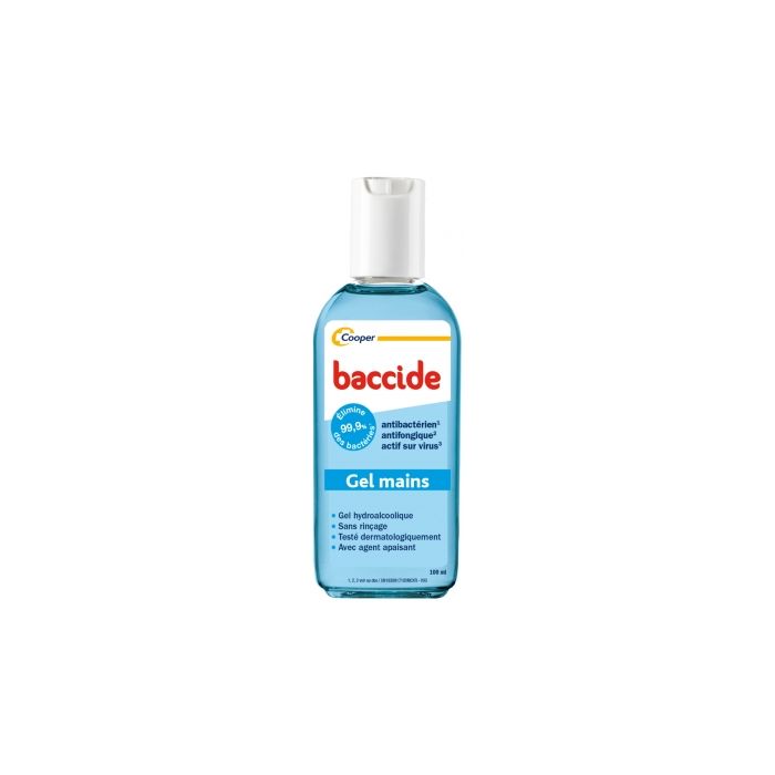baccide gel main 100ml protegez germes gel desinfectant mains