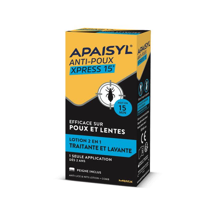APAISYL Xpress 15' Lotion Anti-Poux 100 ml