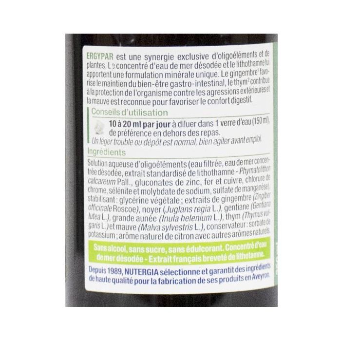 Solution ergypar 250ml nutergia