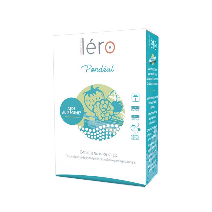 LERO Pondéal Aide au régime Arôme fruit rouges 30 Sticks 
